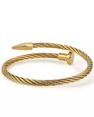 Stainless Steel Nail Rope Bracelet