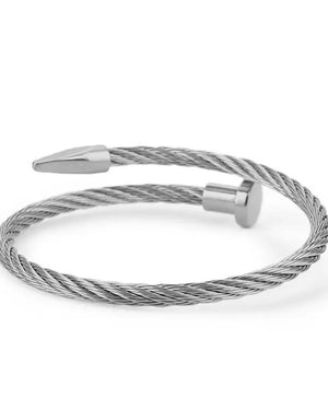 Stainless Steel Nail Rope Bracelet