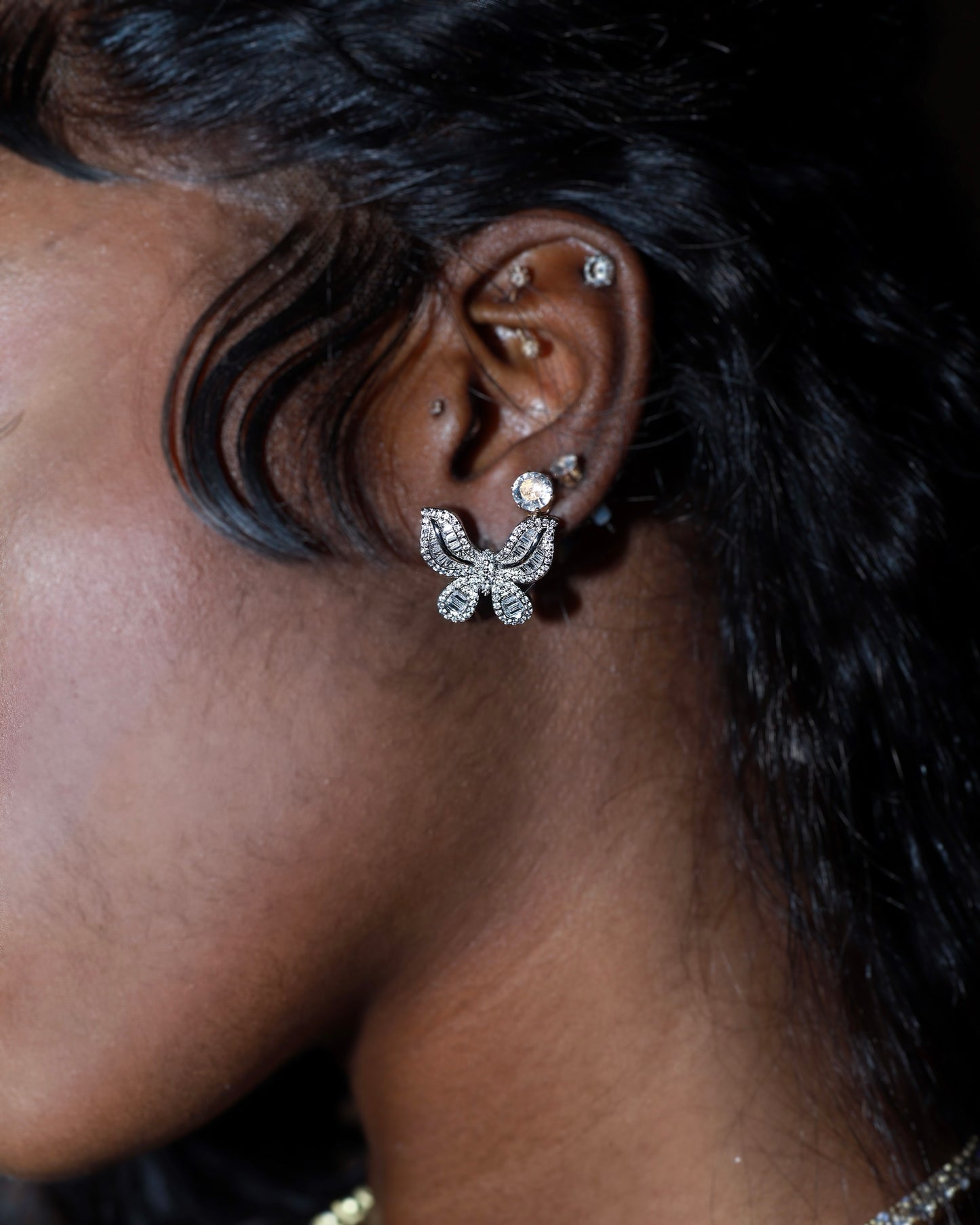 Icy Butterfly Earrings