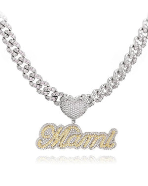 Custom Cuban Link Heart Pendant