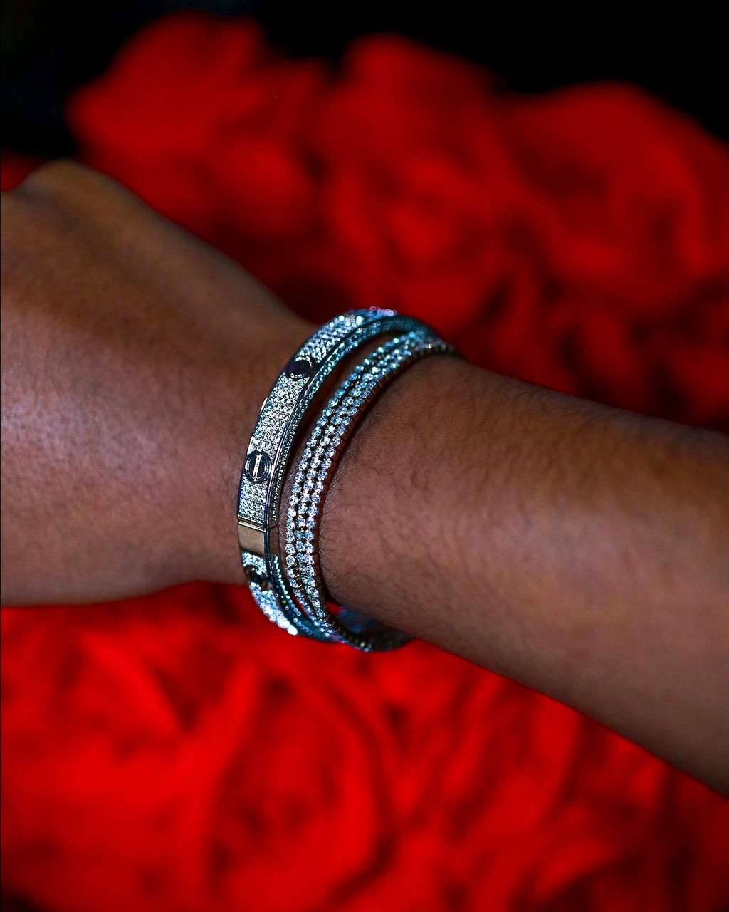 Fully Paved Diamond Cartier Bracelet