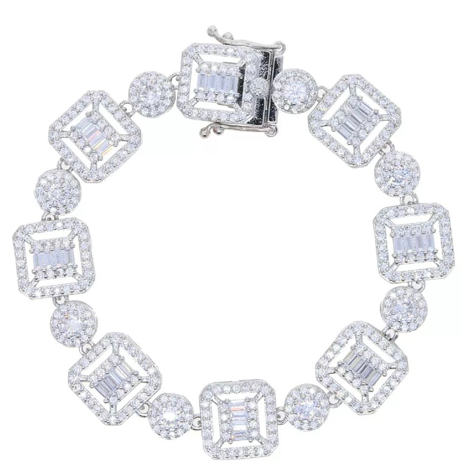 Winter Clustered Tennis Bracelet